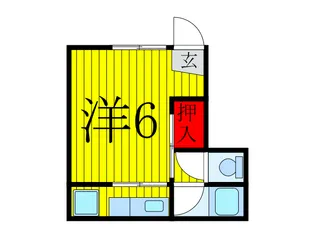 ハウスシックス【1階】の間取り