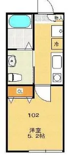 シティハイツ宮前【1階】の間取り