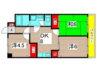 エスポワ-ル東和【2階】の間取り