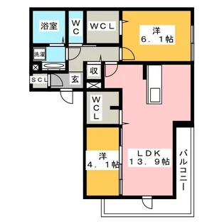 Bellflower高森【2階】の間取り