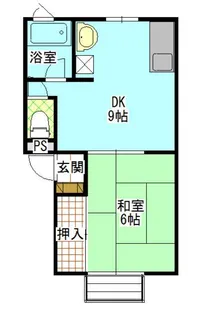 グリーンヒルズさが【2階】の間取り