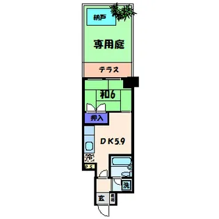 シティ田町【1階】の間取り