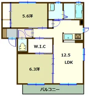 シャーメゾンクレシアII【2階】の間取り