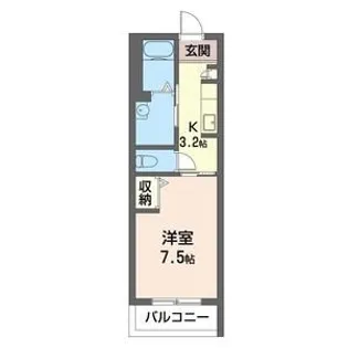 カシータ梶ヶ谷【2階】の間取り