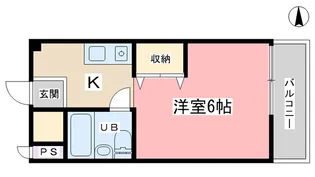 プレステージ・ミササギ【4階】の間取り