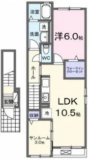 エターナリア【2階】の間取り