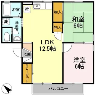 ピアニー I棟【2階】の間取り