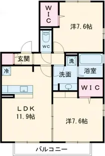 アネーロM【2階】の間取り