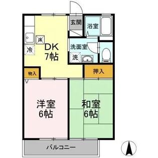 ハイネスコート【1階】の間取り
