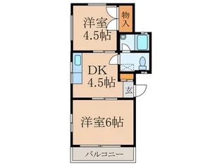 第三清和ハイツ【1階】の間取り