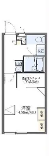 レオパレスピソII【2階】の間取り