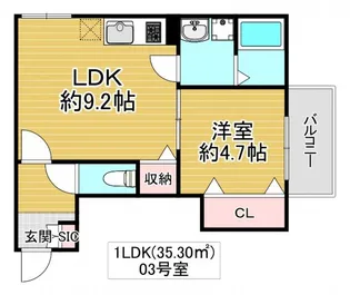 JINO放出【2階】の間取り