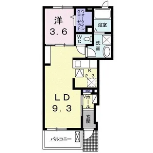 シェーン ドミール II【1階】の間取り