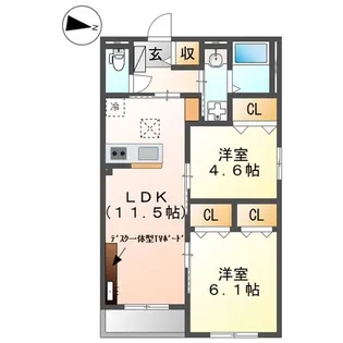 ボーネ【1階】の間取り