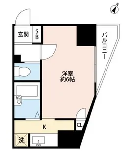 スカイコート後楽園WEST【13階】の間取り
