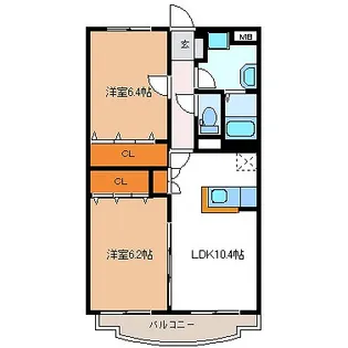 ユーミーマンションキクチ【3階】の間取り