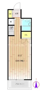 サニーフラット【1階】の間取り