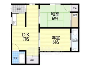 上小阪住宅 A棟【1階】の間取り