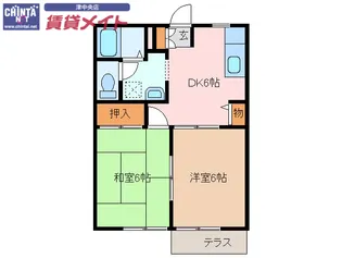 Cozy Flats I【1階】の間取り