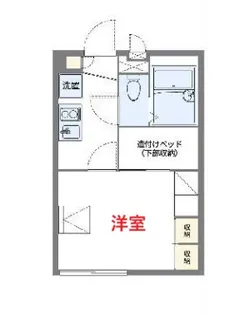 レオパレスシャトルK【2階】の間取り