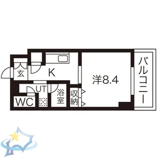 レフィーナ円山【3階】の間取り