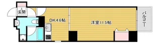 ボーベル南船場【4階】の間取り