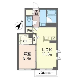 リミニイ湘南【1階】の間取り