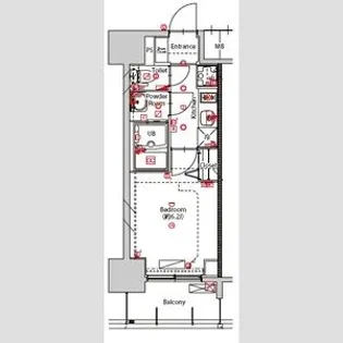 MAXIV東別院【13階】の間取り