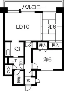 TOAマンション【2階】の間取り