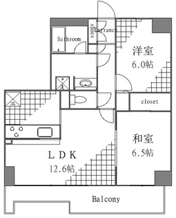 サンリヴァ隅田【5階】の間取り