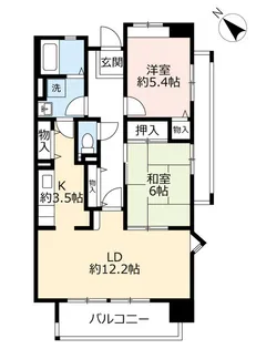 UR西宮マリナパークシティ丘のある街【4階】の間取り
