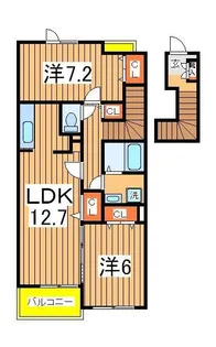 カーサ・大井B【2階】の間取り