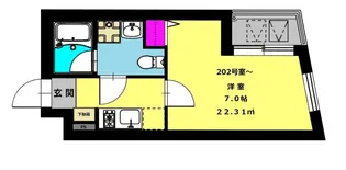 b’CASA R【4階】の間取り