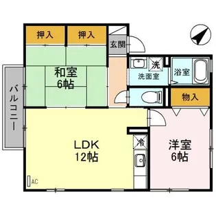 ボヌール・セジュール【2階】の間取り
