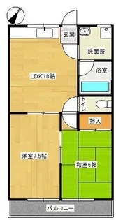 ヴィラージュ・ハヤシ【2階】の間取り