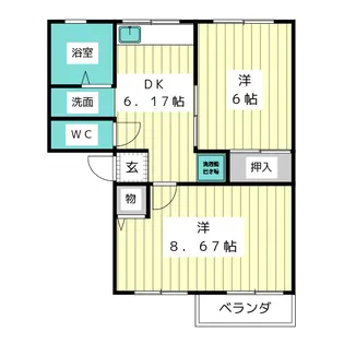 IS富が丘【1階】の間取り