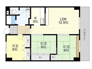 リバーコーポラス【4階】の間取り