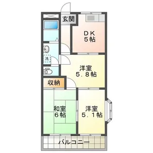 コンフォースHIMAWARI【2階】の間取り