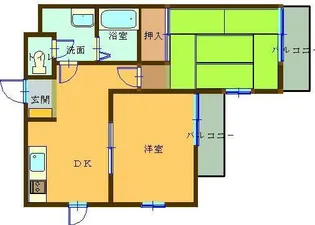 エクスバル熊谷アネックス【2階】の間取り