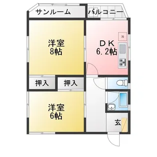 岡村ビル【4階】の間取り