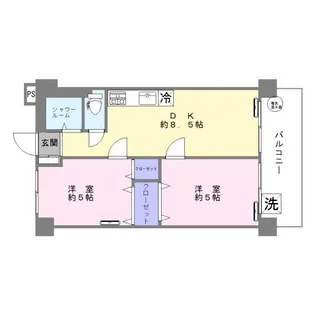 日興パレス羽田【8階】の間取り