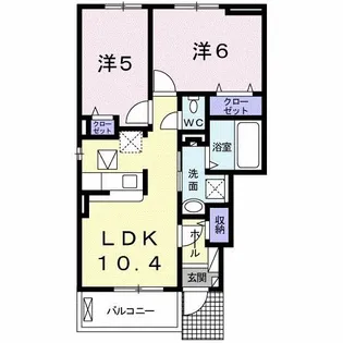 アイレックス【1階】の間取り