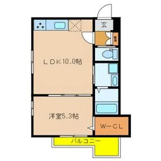 クレイン黒砂【2階】の間取り