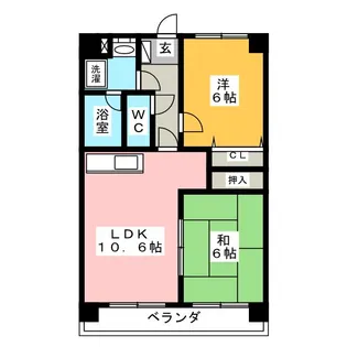 アイリット名和【2階】の間取り