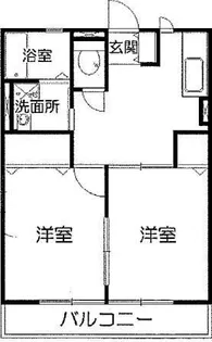 ハイツKeywest【1階】の間取り