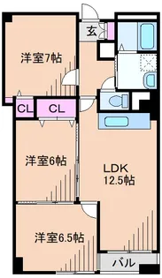 メゾンサンワ【2階】の間取り