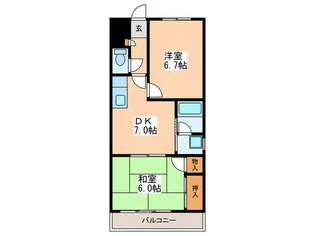 ハイム田中【2階】の間取り