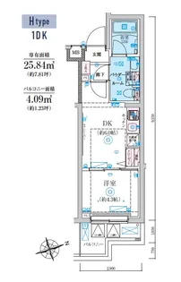 リヴシティ北馬込【2階】の間取り