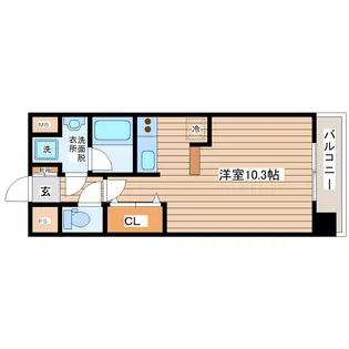 アーバンフラッツ小田原【4階】の間取り