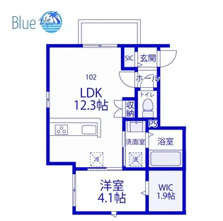 ストリーム鴨居【1階】の間取り